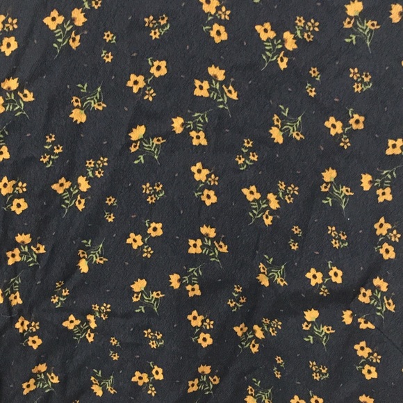 Zara Flowy Flower Pattern Casual Dress Black/Orange Dainty Women’s Size Small - Picture 3 of 4